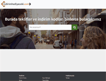 Tablet Screenshot of indirimhediyeceki.com